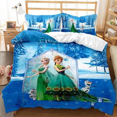 the frozen princess bedding set is ready to be made