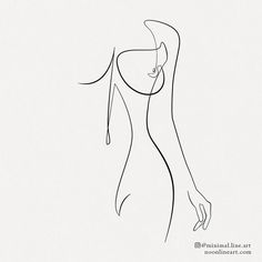 a line drawing of a woman's torso