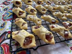 several pastries on a cooling rack ready to be baked in the oven or used as appetizers