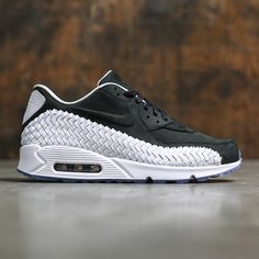 Nike Men Air Max 90 Woven (black / black-white-pure platinum) Air Maxes, Mens Sport Sneakers, Roshe Run, Nike Lebron, Sneakers Men Fashion, Nike Air Max 90, Sport Sneakers, Nike Zoom, Sneaker Head