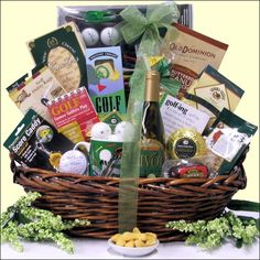 a basket filled with lots of different items