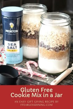 gluten free cookie mix in a jar is an easy gift giving recipe for the holidays