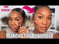 Step By Step Makeup Tutorial For Beginners - Perfect Your Look! - YouTube Makeup Process Step By Step, Makeup Application Order Step By Step, How To Apply Makeup Step By Step, Make Up Tutorial Step By Step, Makeup Application Order, Step By Step Makeup Tutorial, Blue Eye Shadow, Shadow Matching