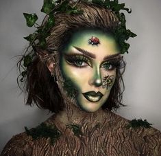 Dark Fairy Makeup, Mother Nature Costume, Leopard Makeup, Halloween Makeup Inspiration, Fantasy Hair