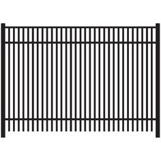 a black metal fence on a white background