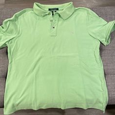 Lauren Ralph Lauren Ladies Lime Green, Polo Size Large Never Worn! Silver Buttons And Silver Embroidered Logo Green Polo, Silver Buttons, Ralph Lauren Tops, Lauren Ralph Lauren, Lime Green, Ralph Lauren, Womens Tops, Green, Silver