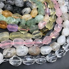 Material : Natural Quartz Crystal Gemstone Shape: Faceted Nugget Color: As Picture Size(Approx): 13-16mm width x 17-22 mm length Quantity(Approx) : 19-20pcs/strand To see more Prehnite items： https://www.etsy.com/hk-en/shop/Forbeads?ref=listing-shop2-all-items-count&search_query=Prehnite Shop home for more items: https://www.etsy.com/shop/Forbeads We are wholesale manufacturer,Welcome bulk order and cutomized design. Pls feel free to contact us if any question or more request. Nice shopping Artisan Crystal Necklaces With Round Beads For Jewelry Making, Faceted Round Beads Crystals For Gift, Round Faceted Beads Crystals For Gifts, Bohemian Faceted Beads For Jewelry Making, Gift Faceted Round Beads Crystals, Bohemian Round Beads Crystals For Jewelry Making, Multicolor Natural Stones Crystals For Jewelry Making, Multicolor Round Beads Crystals For Jewelry Making, Multicolor Natural Stones For Jewelry Making