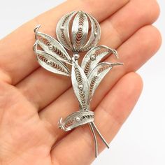 925 Sterling Silver Vintage Stanco Filigree Floral Design Pin BroochWeight: 6.9gWELCOME TO PAWN SHOPWe are an actual pawn shop and have been in business for over 25 years.Since 1990, our establishment has been serving a variety of clients by providing them with short term cash solutions and options of liquidity regarding their treasured heirlooms.Acknowledging that today′s customers are very sophisticated and are looking for a variety of investments, our acquisitions are hand-picked for our spec Classic Silver Filigree Brooches, Silver Filigree Sterling Silver Brooch, Silver Filigree Brooch In Sterling Silver, Silver Sterling Silver Filigree Brooch, Silver Filigree Brooches For Collectors, Collectible Silver Filigree Brooches, Ornate Sterling Silver Filigree Brooches, Silver Brooch With Intricate Design Gift, Silver Brooch With Intricate Design As Gift