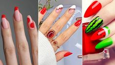 The 35 most beautiful bright red nails for summer for 2024: from chic red nail art to unique styles, here are the nail trends of the season. Chic Nail Art, China Glaze Nail Polish, Black Nail Art, Summer Manicure