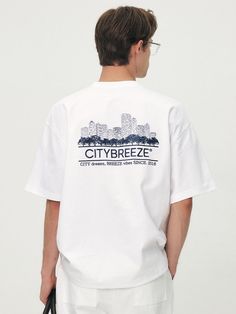 This is a trendy and unique t-shirt by CITYBREEZE that is made out of high quality and sturdy material. With distinctive mood of the design and comfortable wear, you can style it for your casual daily outfit.- Round ribbed neckline- Unique graphic artwork print- Trendy and casual mood Modern White T-shirt With Text Print, Urban White Crew Neck T-shirt, Urban White Summer T-shirt, White Cotton Urban Style Tops, Urban Spring T-shirt, Urban Spring T-shirt For Everyday Wear, Urban Everyday T-shirt For Spring, Urban Spring T-shirt For Everyday, Urban White Tops With Text Print