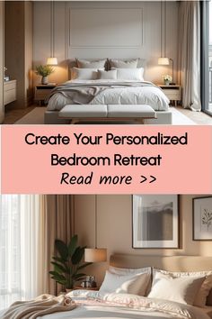 Bedroom interior showcasing personalized design elements and comfortable styling