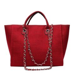 Brand Name: MR.YLLSShape: Casual ToteHandbags Type: Shoulder BagsTypes of bags: Shoulder HandbagsOrigin: CN(Origin)Main Material: CanvasClosure Type: zipperHardness: SOFTStyle: CasualLining Material: PolyesterOccasion: VersatileGender: WOMENPattern Type: SolidNumber of Handles/Straps: SingleInterior: Cell Phone PocketInterior: Interior Zipper PocketDecoration: ChainsItem Type: Handbags Chains Women, Canvas Beach Tote, Minimalist Tote Bag, Minimalist Tote, Shoulder Chain, Large Handbags, Casual Tote, Types Of Bag, Canvas Shoulder Bag