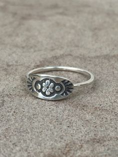 stacking rings - sterling silver rings - tribal rings - flower ring - custom made ring - unique ring - boho ring - bohemian ring by prox on Etsy https://www.etsy.com/listing/470356875/stacking-rings-sterling-silver-rings Rings Flower, Hamsa Ring, Rings Sterling Silver, Bohemian Ring, Dope Jewelry, Bohemian Rings, Funky Jewelry, Jewelry Lookbook, Unique Ring