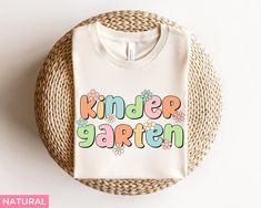 Kindergarten Teacher Shirt Gift, Kinder Squad Crew TShirt, Back to School Kindergarten Team Shirt, Hello Kindergarten Teacher Tee Shirt Gift SIZING: - To ensure your size, please refer to the measurement chart in the pictures section. - Tees are unisex fit (sometimes looser for ladies) - As body types differ, we cannot recommend an exact size. We recommend comparing size chart measurements to a favorite t-shirt from home! TEE STYLE & MATERIAL:  - Bella and Canvas Brand - Unisex, crew neck, strai Third Grade Teacher Shirts, Teacher Tee Shirts, Kindergarten Teacher Shirts, Third Grade Teacher, 2nd Grade Teacher, Second Grade Teacher, First Grade Teachers, Team Shirt, Teacher Tees