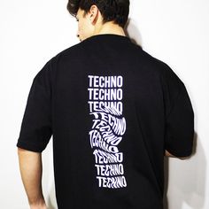 "\"Your Best Rave Partner: Techno Revolution Oversize Black T-shirt'' *Designed for be your favourite and feel special while wearing. Don't get lost in the details, it's already the best. If you have any questions, please contact us on message or e-mail! *Handmade Print *Limited Edition Get ready to groove to the beat with our Rave-Inspired oversize T-shirt. This T-shirt is perfect for electronic music enthusiasts and rave party-goers who want to make a bold statement on the dance floor.  Made f Hip Hop Oversized Slogan Tops, Crew Neck T-shirt With Text Print For Concert, Oversized Black Slogan Top, Hip Hop Style Slogan T-shirt, Hip Hop Slogan T-shirt Short Sleeve, Hip Hop Short Sleeve T-shirt With Slogan, Oversized Black T-shirt Hip Hop Style, Graphic Crew Neck Tops For Concerts, Black Crew Neck T-shirt For Concert