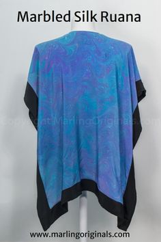 Add this stunning marbled silk ruana to your wardrobe and make a statement at any elegant event. The vivid blue marbled silk has a rich black border accent. It is not only the perfect addition to elevate your special occasion outfit, you will love the many ways you can wear this piece. There is only one of these exquisite ruanas, so grab it while you can! Color Outfits, Occasion Outfit, Solid Color Outfits, Elegant Outfits, Special Occasion Outfits