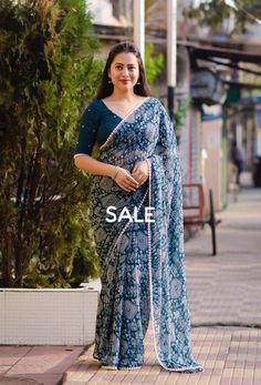 *SALE UPDATE*
Rate- 550

Rf- madhur georgette (worli edition)

Quality - soft georgette saree with worli prints and aari mirror work

White lace.

Blouse - running georgette blouse with allover aari mirrors


~Old price- 820~
Full 6.30 meters.

Top trusted wuality from rf