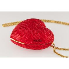 Kathrine Baumann Red Heart Crystal Purse LE #210/500 w/ Original Suede Pouch Gorgeous Limited Edition Purse by Kathrine Baumann Heart-Shaped Purse Convertible Clutch or Shoulder Bag Miniaudiere Includes 23" Drop Gold Colored Chain Strap Heart Clutch is 5" Wide, 4" Long, 2" Deep Limited Edition #210 of 500 Includes Original Kathrine Baumann Suede Pouch Gorgeous Gift! Reference Item #A06202201C JP 7/5/22 Heart-shaped Evening Bag For Valentine's Day Formal, Heart-shaped Evening Bag For Valentine's Day, Designer Heart-shaped Evening Bag, Chic Red Heart-shaped Shoulder Bag, Trendy Red Heart-shaped Bag, Heart-shaped Evening Bag With Chain Strap, Red Heart-shaped Evening Bag, Elegant Heart-shaped Bag With Zipper Closure, Heart Clutch