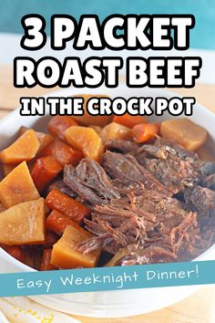 the recipe for roast beef in the crock pot is easy to make and delicious