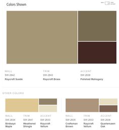 the colors shown in this color scheme are brown, beige, and white with different shades