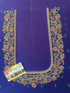 Mirror Work Ideas, Magam Work, Blouse Simple, Mirror Work Blouse Design, Aari Design, New Embroidery Designs, Aari Designs