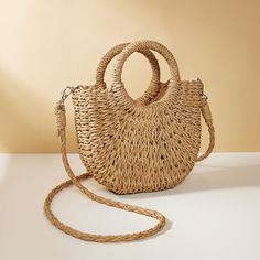 Elevate Your Summer Style Add a touch of elegance to your beach ensemble with our Stylish Straw Crossbody Bag! Crafted from high-quality straw and featuring a luxurious braided design, this handbag is both fashionable and functional, making it a must-have accessory for the modern woman. Product Features High-Quality Snap Button for Easy and Secure Closure Multi-Layer Design for Ample Storage Space Smooth Zipper for Effortless Opening and Closing Classic and Simple Style for Versatility Adjustable Shoulder Strap for Comfortable Wear Product Benefits Perfect for Summer Beach Trips and Outdoor Events Spacious Interior to Carry Your Essentials Durable Construction for Long-Lasting Use Timeless Design to Complement Any Outfit Convenient Crossbody Style for Hands-Free Convenience Your Summer Ess Vacation Purse, Moon Beach, Braided Bag, Summer Braids, Basket Bag, Small Tote, Small Crossbody Bag, Woven Bag, Half Moon