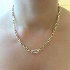 Thick Oval Diamond Link 14K Solid Gold Italian Chain Link | Etsy Yellow Gold Paperclip Chain Necklace With Oval Pendant, Anniversary Link Chain Necklace With Paperclip Chain, Everyday 14k Gold Oval Chain Necklace, Anniversary Paperclip Chain Link Necklace, Gold Oval Pendant Chain Necklace With Paperclip Chain, Oval Link Chain Necklace For Anniversary, 14k Gold Chain Link Necklace For Anniversary, Cable Chain Link Necklace For Anniversary, Adjustable Chain Link Necklace For Anniversary