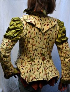 MADE to ORDER Tapestry & Silk Taffeta Jackets. Tudor Inspired - Etsy Fitted Historical Outerwear For Fall, Fitted Historical Design Outerwear With Long Sleeves, Fitted Brocade Outerwear For Fall, Fantasy Style Fitted Fall Outerwear, Fitted Fantasy Style Outerwear For Fall, Fitted Fantasy Outerwear For Fall, Period Outfit, Tapestry Fabric, Dupion Silk