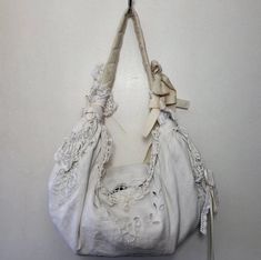 Lace Bag, Upcycled Bag, What In My Bag, Chic Bags, J Fashion, French Lace, Harajuku Fashion, Custom Bags