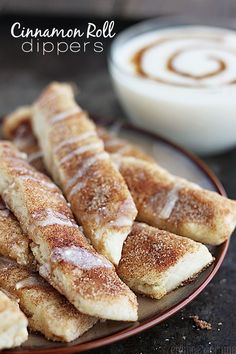 cinnamon sugar french toast sticks on a plate