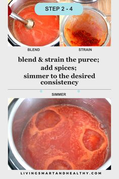 two pictures showing how to make the best homemade sauce for your dinner or appetizer