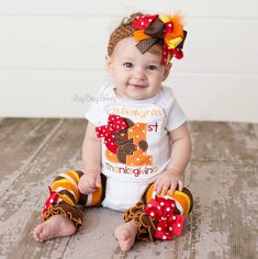 "Itzybitzybeauty First thanksgiving Personalized bodysuit ADD ON MATCHING TUTU HERE- https://www.etsy.com/listing/505795792/add-on-matching-tutu-skirt-girls-any Please be cautious when choosing outfit option, as there are many choices SS= short sleeve LS= long sleeve Other colors/fabrics can be done upon request INFORMATION NEEDED TO MAKE YOUR OUTFIT. If you do not include the specified information with your order, I will not be held responsible if your order does not ship on time. All informati Thanksgiving Baby Outfit Boy, Toddler Thanksgiving Outfit, Babys First Thanksgiving, My First Thanksgiving, Thanksgiving Baby Outfits, Girls Thanksgiving Outfit, Cute Thanksgiving Outfits