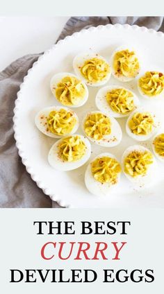 Curry deviled eggs. Curry Deviled Eggs Recipe, Classic Deviled Eggs, Deviled Eggs Recipe Easy, Devilled Eggs Recipe Best, Devilled Eggs, Dippy Eggs, Deviled Eggs Easy, Best Curry, Deviled Eggs Classic