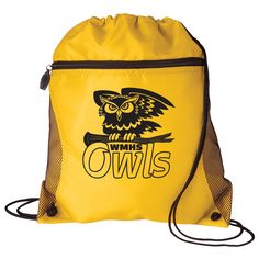 Zip-Front Drawstring Backpack - Promotional Giveaway | Crestline Custom Promotional Items, Company Swag, Crochet Coasters Free Pattern, Fundraiser Ideas, Promotional Bags, Cinch Bag, Promotional Giveaways, Logo Items, Summer Camps