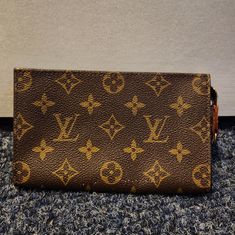 Authentic Lv Monogram Toiletry Cosmetic Pouch. Well Cared For, Cleaned, Conditioned. It Has A Very Good Working Zipper,Some Stains As Seen On Photos. Rectangular Monogram Canvas Clutch With Dust Bag, Designer Monogram Canvas Pouch Clutch, Designer Monogram Canvas Clutch, Brown Monogram Canvas Clutch, Toiletry Pouch, Lv Monogram, Cosmetic Pouch, Louis Vuitton Bags, Cosmetic Bags