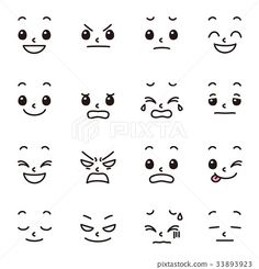 設置面部表情擬人 Hand Emoji, Drawing Cartoon Faces, Cartoon Style Drawing, Vector Character Design, Easy Love Drawings, Cute Letters, Easy Doodles Drawings