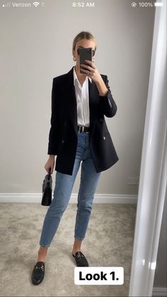 Corporate Girl, Fest Outfits, Business Attire Women, Outfit Chic, Business Casual Outfits For Work, Jean Dress, Teenage Fashion, Mode Casual