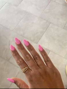 barbie pink nails, almond pink nails, baby pink, light pink, perfect spring/ summer nails Pink Acyrilics Nails Almond, Barbie Pink Almond Nails, Almond Nails Light Pink, Light Pink Nails Almond, Cute Light Pink Nails, All Pink Nails, Pink Vacation Nails, Light Pink Almond Nails, Nails Almond Pink