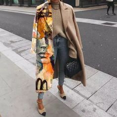 Print Outerwear, Woolen Coat Woman, Mode Mantel, Patchwork Cardigan, Lapel Coat, Long Overcoat, Long Sleeve Outerwear, Woolen Coat, Cardigan Fashion