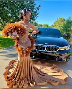 Prom After Party Outfit, Exotic Prom Dresses, Brown Prom Dress, Brown Prom Dresses, Gown Birthday, Gold Prom Dresses