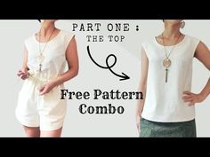 two women standing next to each other with the text, part one the top free pattern combo