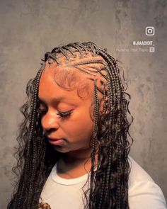 Pink Knotless, Really Curly Hair, Cute Braids, Quick Natural Hair Styles, Braided Cornrow Hairstyles, Cute Braided Hairstyles