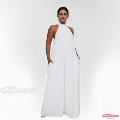 Qteee - Solid Color Casual Chiffon Loose Jumpsuit Chiffon Jumpsuit, Loose Jumpsuit, Fitted Jumpsuit, Chiffon Material, Pant Length, Striped Jumpsuit, Casual Jumpsuit, Waist Circumference, Daily Dress