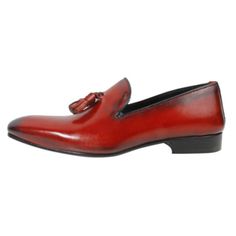 Marco Red Loafers for kids Italian Leather Shoes for Kid is Handcrafted boys Italian leather dress shoes. full grain calfskin leather and leather lining, these dress shoes offer a handsome look, and they go nicely with everything, and also your feet will be comfortable and breathable in these Italian dress shoes. The Tassel Moccasin Loafers for kids are made from Italian leather and feature a classic design with tassel accents. These shoes are suitable for formal occasions and can be paired with dress pants, chinos, or suits. They are available in a range of sizes to fit kids of different ages and foot sizes. Don't miss the chance to take these designer handmade leather dress shoes home. Handmade by skilled artisans Slip-on Design with Tassel Accents Leather upper and sole. Suitable for Fo Formal Red Moccasins With Leather Sole, Red Tassel Loafers With Leather Sole For Business, Red Tassel Loafers With Rubber Sole And Round Toe, Red Tassel Loafers With Slip-on Red Sole, Red Tassel Loafers With Red Sole, Elegant Red Tassel Loafers With Rubber Sole, Elegant Red Tassel Loafers For Business, Classic Red Tassel Loafers With Rubber Sole, Red Tassel Loafers With Leather Sole For Formal Occasions