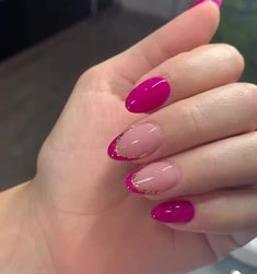 Magenta Nails, Nails Yellow, Wow Nails, Best Acrylic Nails, Long Acrylic Nails