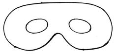 a black and white drawing of a mask