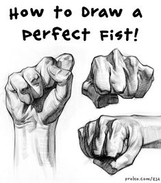 how to draw a perfect fist