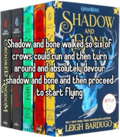 the shadow and bone walked so six of crows could run and then turn around and absolutely devour shadows and bone and then proceed