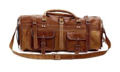 ad eBay - Find many great new & used options and get the best deals for Genuine Bag Men's Leather Luggage Gym Weekend Overnight Duffel Bag Vintage at the best online prices at eBay! Free shipping for many products! Brown Casual Luggage With Sleeve, Rectangular Luggage With Leather Backing For Overnight Trips, Brown Leather-backed Rectangular Luggage, Brown Rectangular Luggage With Leather Backing, Brown Rectangular Luggage With Leather Handles, Brown Rectangular Weekender Bag With Leather Trim, Brown Rectangular Weekender Bag For Overnight Trips, Leather Duffle Bag With Pockets For Overnight Trips, Rectangular Brown Duffle Bag With Leather Trim