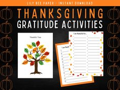 thanksgiving activities for kids to do on the table